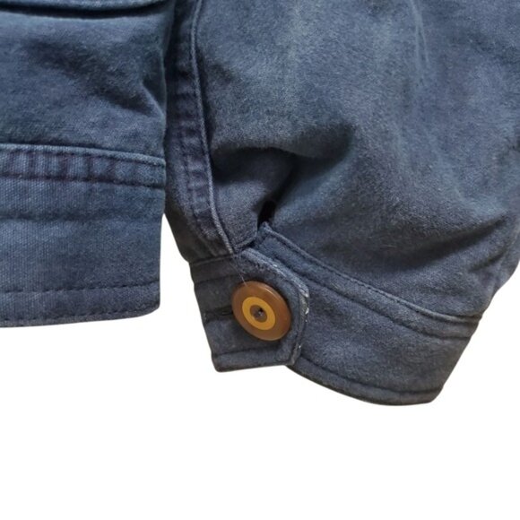 80s 90s Mint Vintage Eddie Bauer Barn Coat Down Fill Cotton Canvas M - Picture 11 of 13